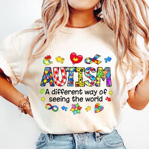 Autism A Different Way of Seeing the World PNG, Autism Awareness Sublimation, Autism PNG, Autism Acceptance, Autism Awareness PNG,Autism png