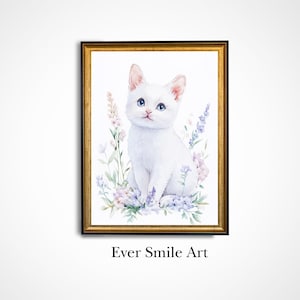 Printable Kids Room Cat Wall Art Cute Cat Decor for Nursery Animal Wall Playful Kids Room Decor Cat Nursery Print Kitten Baby Room Decor Art