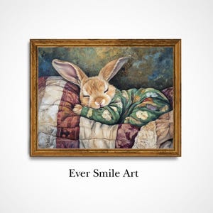 Kinderzimmer Hase Wand Kunst entzückender Kaninchen Print Ostern Dekor Kinderzimmer Dekor Häschen Wanddeko Kaninchen druckbare Kinderzimmer Dekor Kaninchen Kunst
