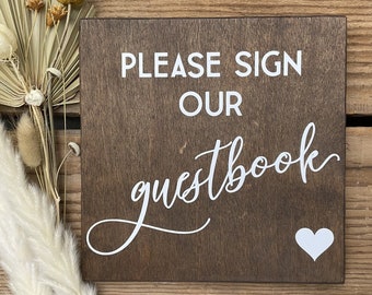 Please Sign Our Guestbook, Guestbook Sign, Please Sign Our Guest book, Rustic Wedding Decor, Wedding Guestbook Sign, Rustic Wedding Sign