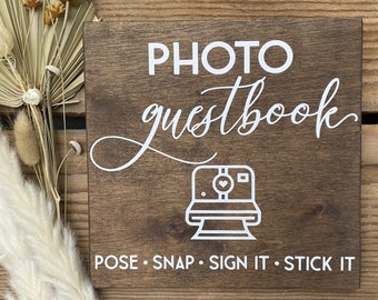 Photo Guestbook Sign, Polaroid Guestbook, Guestbook Sign, Photo Guestbook, Photo Guest Book Sign, Oh Snap Sign, Instant Photo Sign