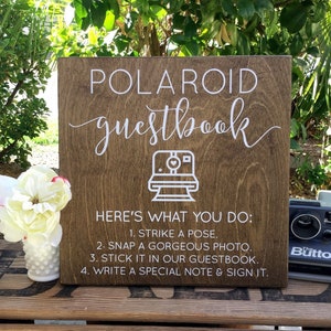 Guestbook Sign, Photo Guestbook, Oh Snap Sign, Share the Love Sign, Social Media Sign, Hashtag Sign, Instant Photo Sign, Rustic Wedding Sign image 1