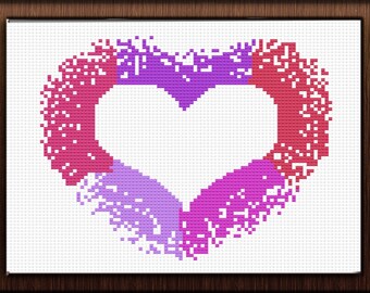 Heart Cross Stitch Pattern