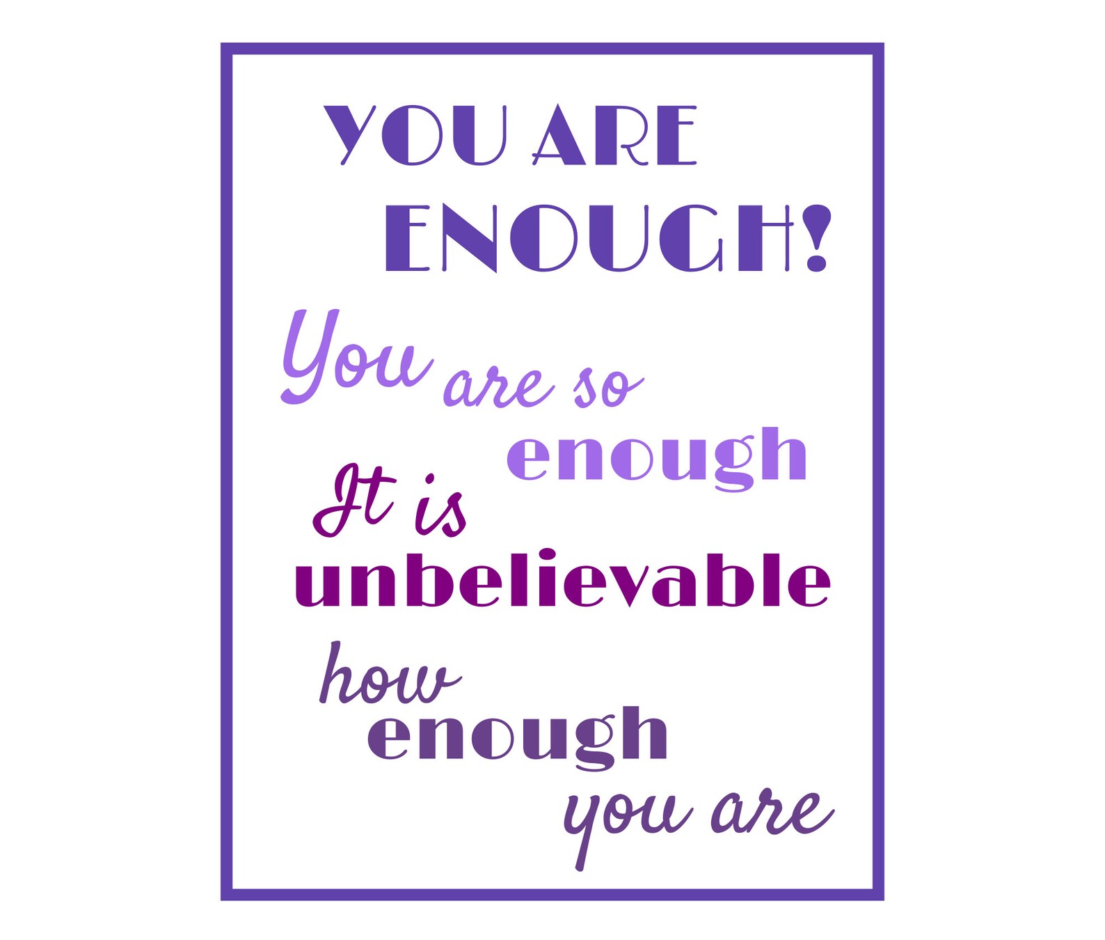 You Are Enough DIGITAL IMAGE Printable Sticker DIY Etsy you-are-enough-digital-image-printable-sticker-diy-etsy