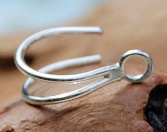 Silver Nose Ring Hoop - Turn your Nose Stud into a Double Nose Ring w/ this Super Cool, Fun Enhancer – A Totally Unique Nose Ring Hoop