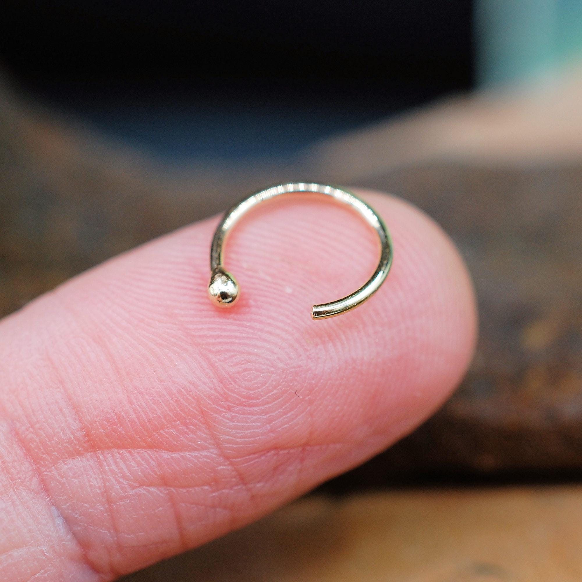 Gold open nose ring new arrivals