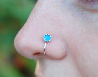 Silver Nose Ring Hoop - Turn your Nose Stud into a Nose Ring w/ this Super Cool, Fun Enhancer – A Totally Unique Nose Ring Hoop