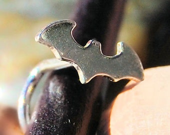 Bat Nose Stud * Nature Nose Jewelry * Halloween Nose Jewelry * Holiday * Scary Stud * Unique Nose Ring