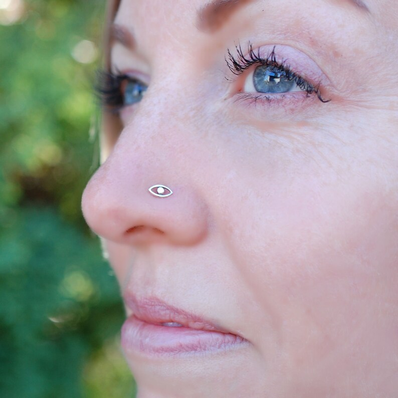 evil eye nose piercing