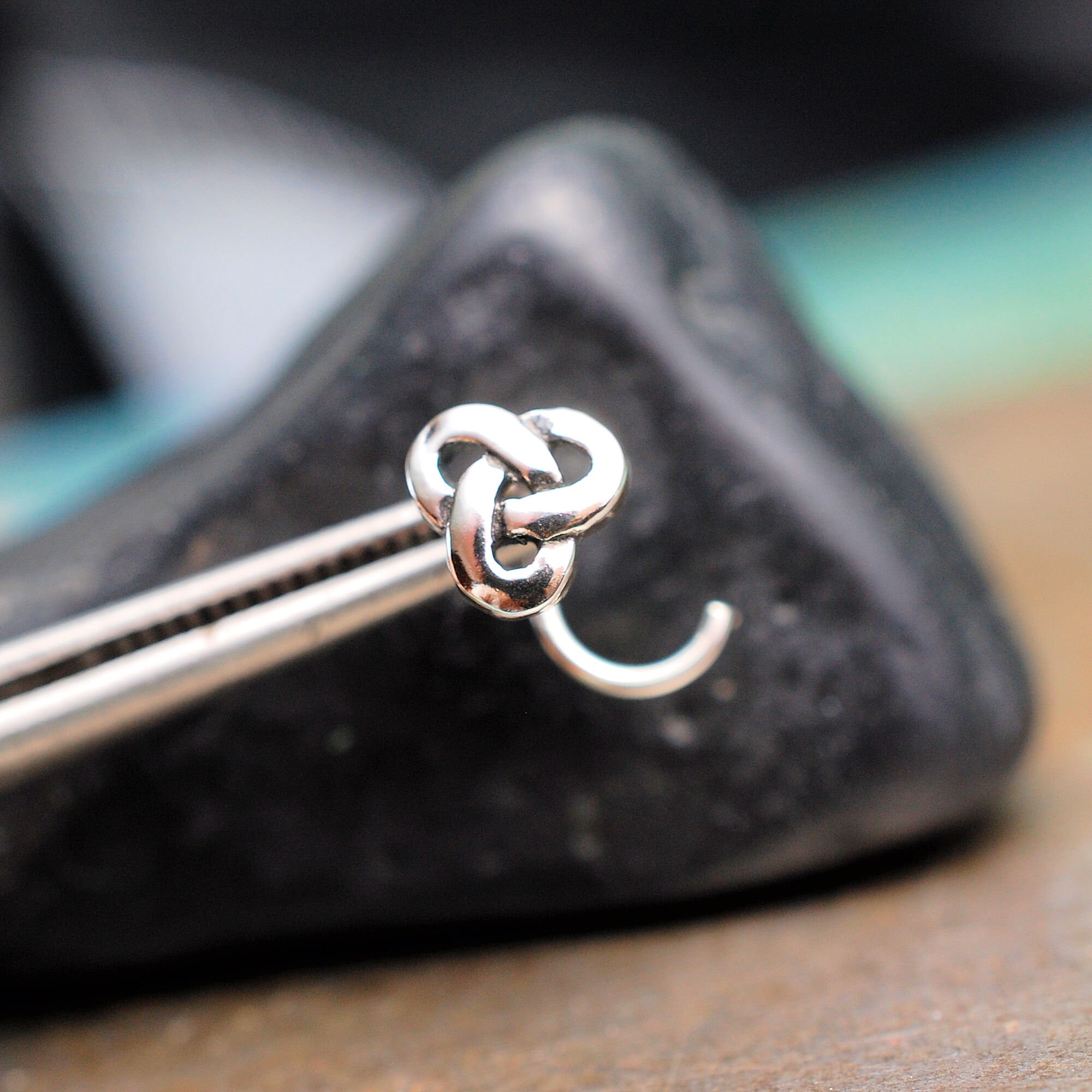 Celtic Nose Stud Celtic Knot Nose Stud Silver Sterling Nose Screw Nose Bone Nose Pin Nose Jewelry Nose Ring Screw Nose Pin Etsy