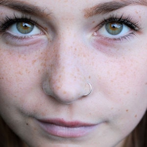Sterling Silver Nose Ring / Nose Hoop - Customize your Gauge and Size