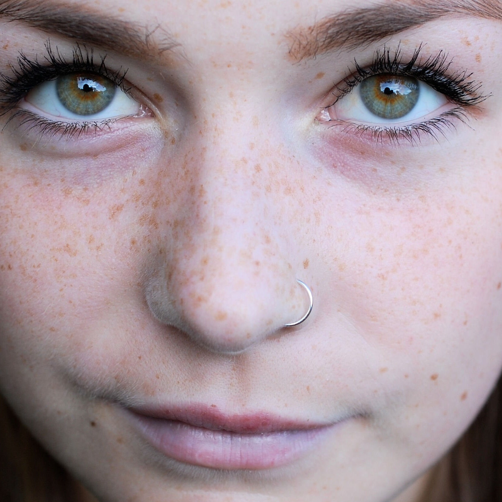 Argentium Sterling Silver Nose Ring / Nose Hoop for Sensitive