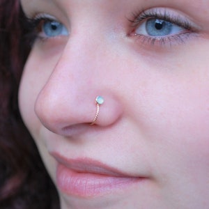 Gold Nose Ring Hoop - Turn your Nose Stud into a Twisted Nose Ring w/ this Super Cool, Fun Enhancer – A Totally Unique Nose Ring