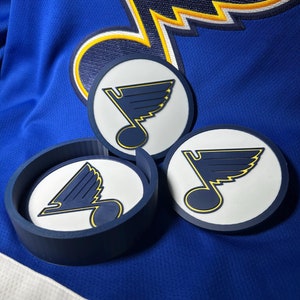 St. Louis Blues Hockey Team Drink Coasters - 3D Printed
