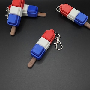 Large Ice Pop Fidgets! - Clicker Fidget Keychains - 3D Printed Fidgets