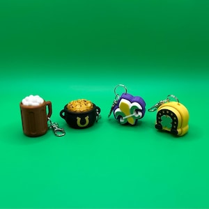 St. Patrick&#39;s Day Clicker Fidget Keychains! - Sensory Autism ADHD (4 Pack)