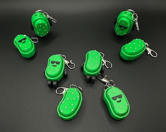 Pickle Fidgets! - Clicker Fidget Keychains - 3D Printed Fidgets