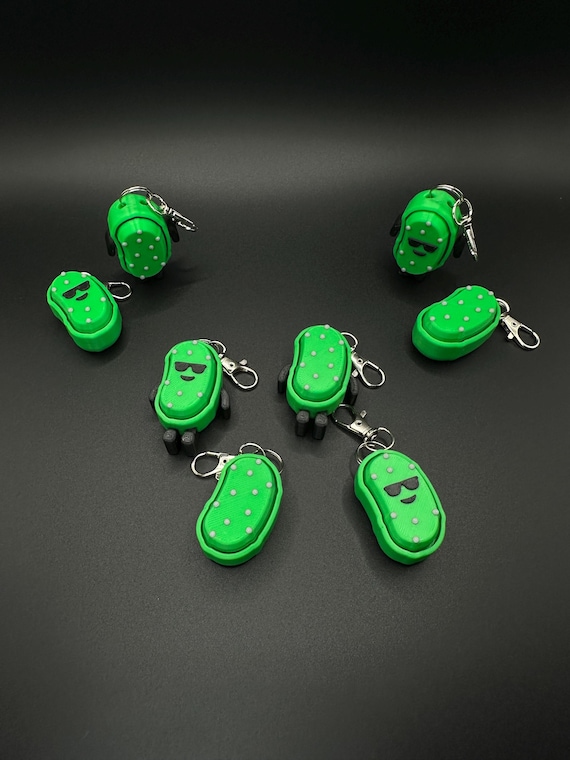 Pickle Fidgets! - Clicker Fidget Keychains - 3D Printed Fidgets