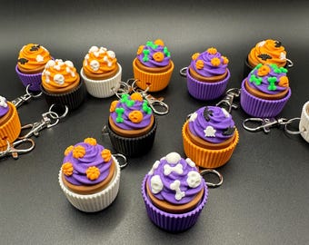 Halloween Cupcake Fidgets! - Clicker Fidget Keychains - 3D Printed