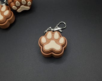 Dog Paw Clicker Fidgets - Small Version - Sensory Keychains - 3D Printed