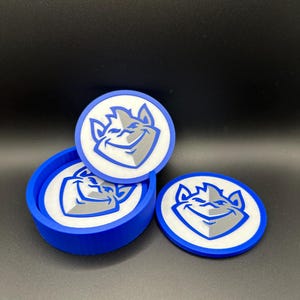 St. Louis University Bilikens Drink Coasters - 3D Printed
