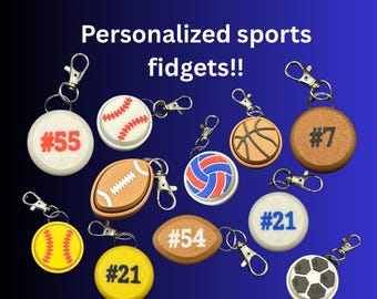 Customized Sports Clicker Fidgets! - 3D Printed Fidgets