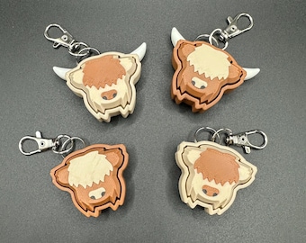 Highland Cow Clicker Fidgets - 3D Printed Fidgets
