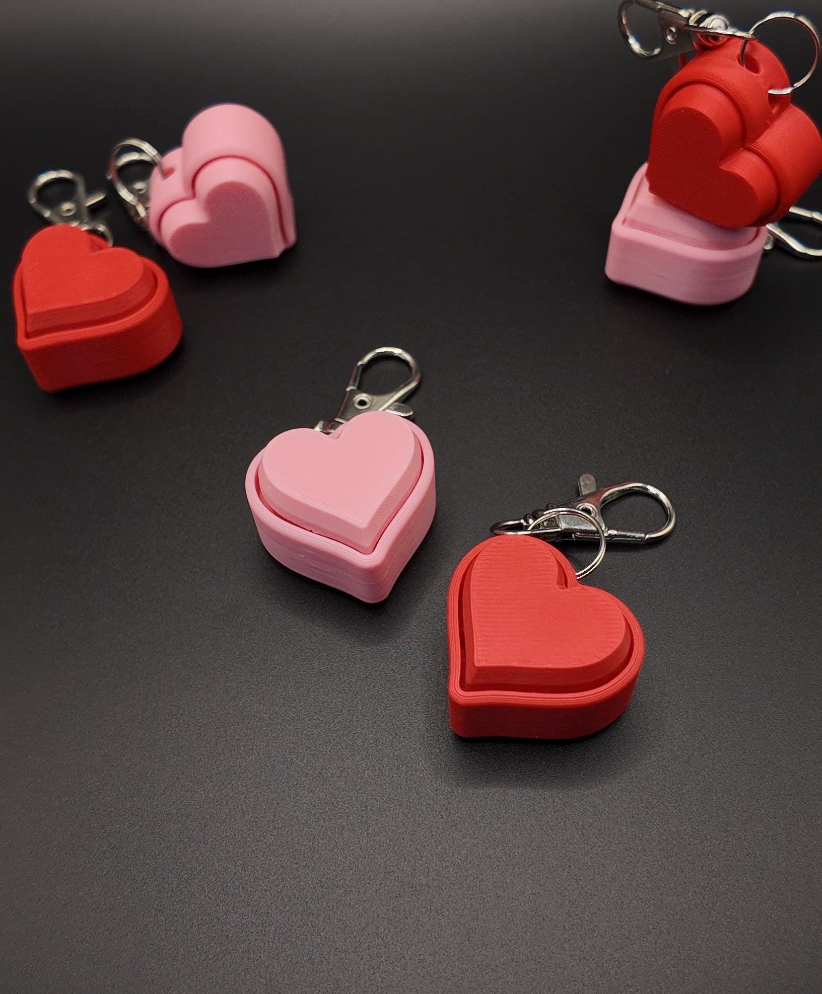 Heart Clicker Fidgets - Valentine's Day - 3D Printed Fidgets - Fidget ...