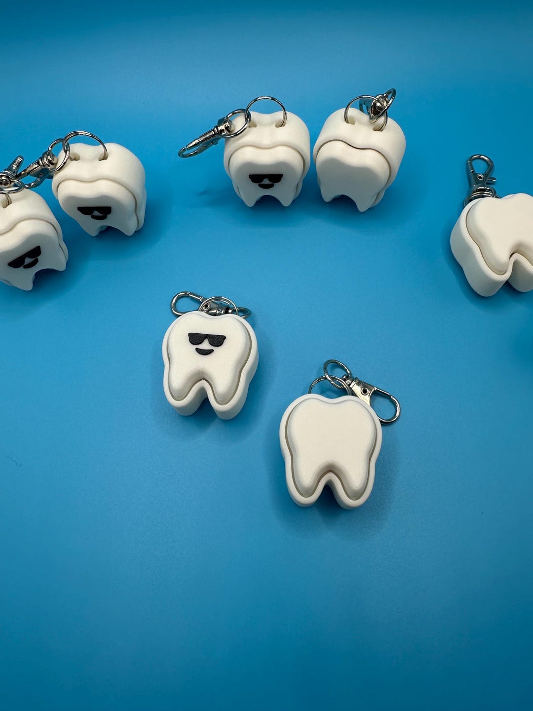 Teeth Fidgets! - Clicker Fidget Keychains - 3D Printed Fidgets - Etsy