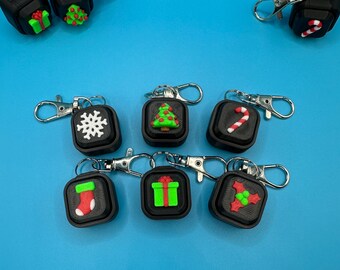 Christmas Box Fidgets! - Clicker Fidget Keychains - 3D Printed Fidgets