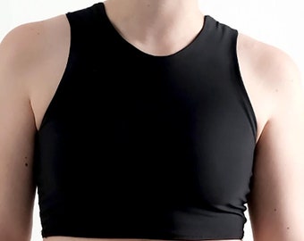 Top activo GenderBender para natación y ejercicio con compresión torácica segura