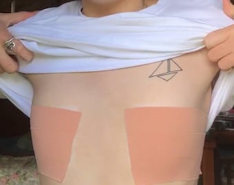 GenderBender Extra weiches Nylon-Körperband – latexfreies, selbstklebendes Nylongewebe zum Abbinden, Einstecken und Verpacken der Brust