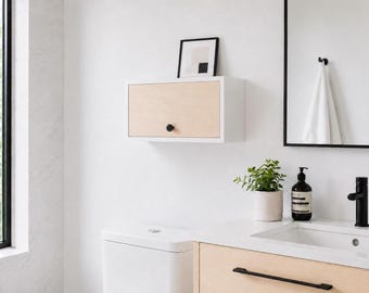 Modern Floating Wall Cabinet, Medicine Cabinet, Bathroom Cabinet, Floating Shelf