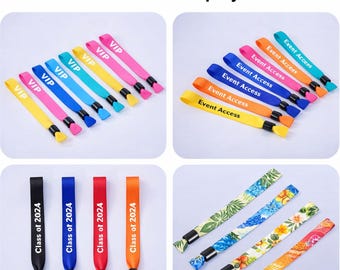 Custom Festival Wristbands for VIP Events, Personalized Event Bands, Concert Access Pass Party Entry Bracelets, Custom Logo Wrist Bands Bulk