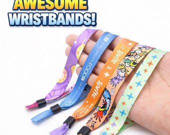 Festival Wristband Coachella Party Favors Hen Party Stag Do Bachelorette Wristbands Custom Event Bands Bridal Shower Personalized Gifts