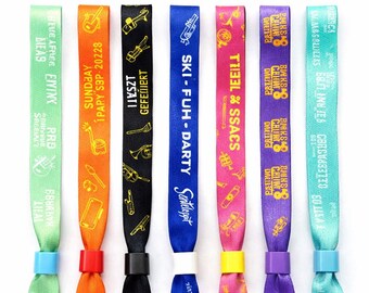 Custom School Fair Wristbands, Carnival Event Bands, Personalized Entry Bracelets, Kids Festival Access Bands, Bulk Party Wristbands
