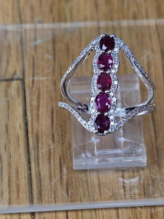 Effy Natural Ruby and diamond statement ring. - image 4
