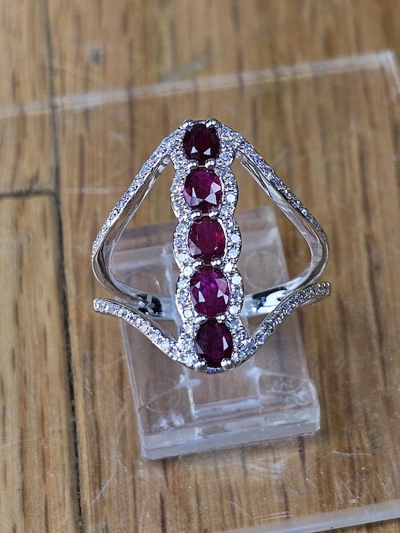 Effy Natural Ruby and diamond statement ring. - image 1