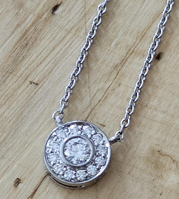 Tiffany circlet diamond pendant