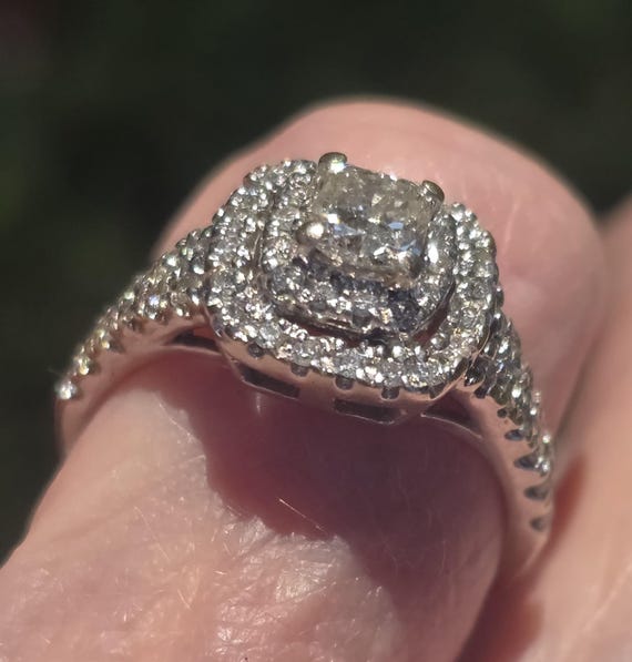 Diamond solitaire with halos - image 7