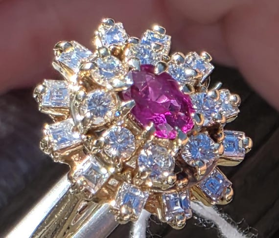 Ruby and diamond ring - image 1