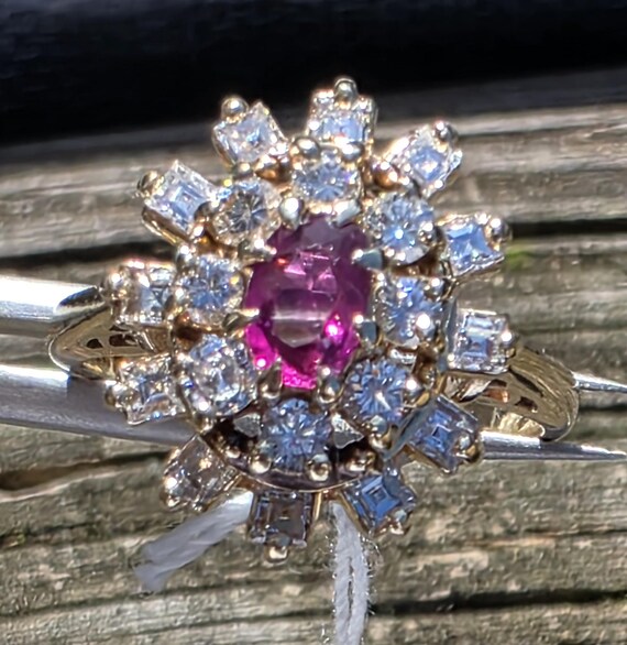 Ruby and diamond ring - image 6