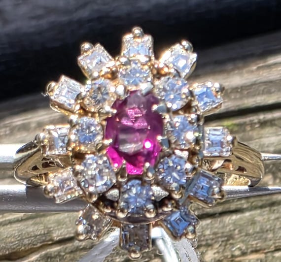 Ruby and diamond ring - image 7