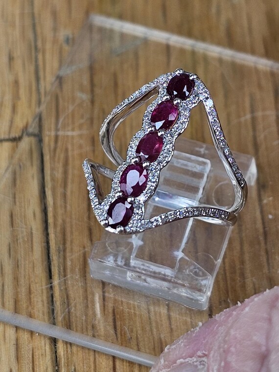 Effy Natural Ruby and diamond statement ring. - image 6