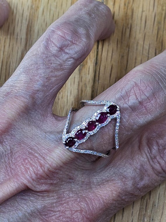 Effy Natural Ruby and diamond statement ring. - image 10