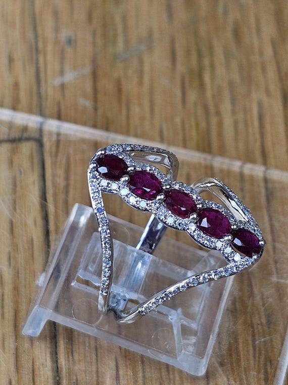 Effy Natural Ruby and diamond statement ring. - image 5
