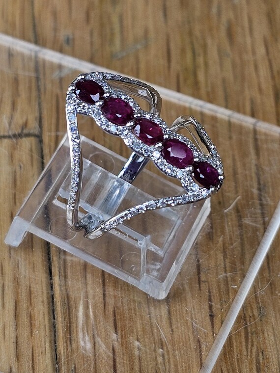 Effy Natural Ruby and diamond statement ring. - image 2