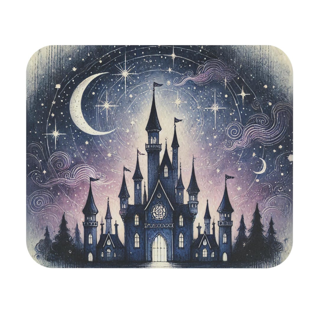 Mystical Castle Mouse Pad, Fantasy Computer Accessory, Enchanted ...