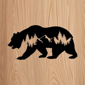 Bär - Vinyl Aufkleber für Auto, Laptop, Wasserflasche