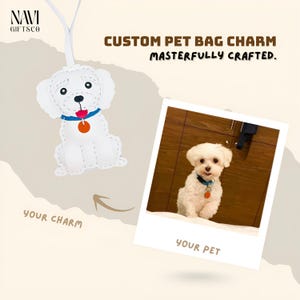 Custom Leather Pet Charm, Dog Keychain, Leather Charm, Bag Keychain, Bag Charm Leather, Leather Purse Charm, Bag Charm